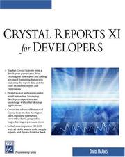 Cover of: Crystal reports XI for developers