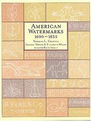 Cover of: American watermarks 1690-1835