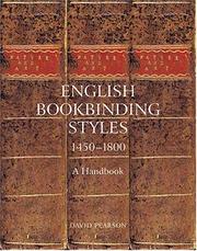 English bookbinding styles, 1450-1800 by Pearson, David