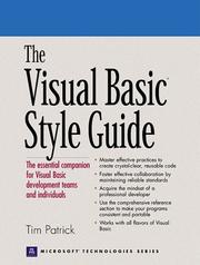 Cover of: The Visual Basic Style Guide