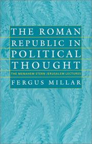 Cover of: The Roman Republic in Political Thought (The Menahem Stern Jerusalem Lectures)
