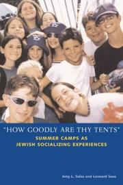Cover of: "How Goodly Are Thy Tents" by Amy L. Sales, Leonard Saxe