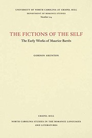 Cover of: The fictions of the self | Gordon Shenton