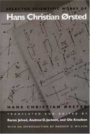 Cover of: Selected scientific works of Hans Christian Orsted