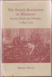 Cover of: The French Revolution in miniature | Slavin, Morris