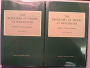 Cover of: The repertory of tropes at Winchester | Alejandro Enrique Planchart