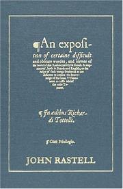 Expositiones terminorum legum Anglorum by Rastell, John