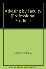 Cover of: Advising by faculty