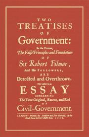Cover of: Two Treatises Of Government by John Locke