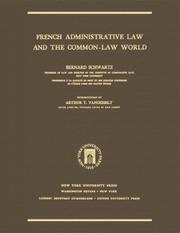 Cover of: French Administrative Law And the Common-law World