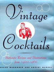 Cover of: Vintage Cocktails