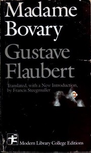 Cover of: Madame Bovary: patterns of provincial life