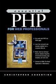 Cover of: Essential PHP for Web Professionals