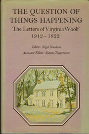Cover of: The question of things happening by Virginia Woolf