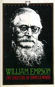 Cover of: The structure of complex words by Empson, William