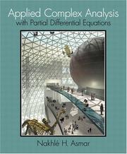 Cover of: Applied Complex Analysis with Partial Differential Equations by Nakhlé H. Asmar