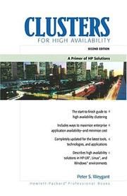 Cover of: Clusters for High Availability: A Primer of HP Solutions (2nd Edition)