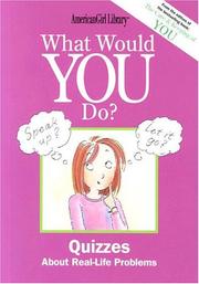 Cover of: What Would You Do? (American Girl Library)
