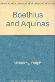 Boethius and Aquinas by Ralph M. McInerny