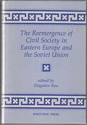 Cover of: The Reemergence of civil society in Eastern Europe and the Soviet Union | 