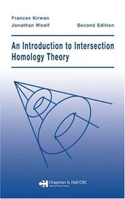 Cover of: An introduction to intersection homology theory. by Frances Clare Kirwan