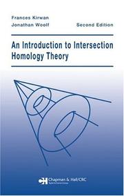 Cover of: An introduction to intersection homology theory.