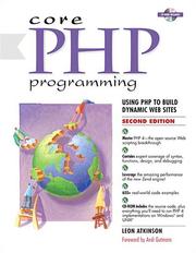 Cover of: Core PHP Programming