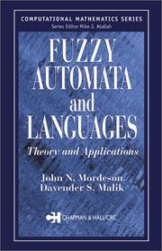 Cover of: Fuzzy Automata and Languages: Theory and Applications (Computational Mathematics)