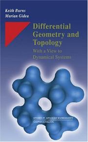 Cover of: Differential Geometry and Topology: With a View to Dynamical Systems (Studies in Advanced Mathematics)