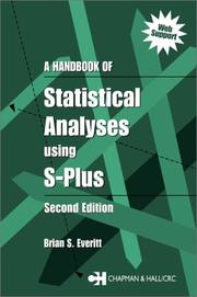 A Handbook of Statistical Analyses using S-Plus by Brian S. Everitt
