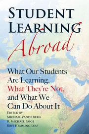 Cover of: Student learning abroad | Michael Vande Berg
