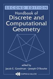 Cover of: Handbook of discrete and computational geometry by edited by Jacob E. Goodman, Joseph O'Rourke.