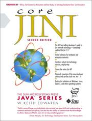 Cover of: Core Jini by W. Keith Edwards