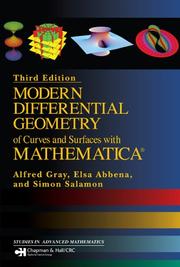 Cover of: Modern Differential Geometry of Curves and Surfaces with Mathematica, Third Edition (Studies in Advanced Mathematics) by Alfred Gray, Elsa Abbena, Simon Salamon
