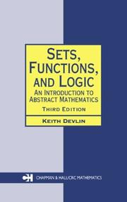 Cover of: Sets, functions, and logic by Keith J. Devlin