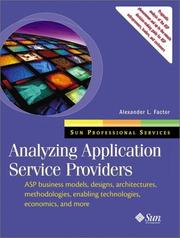 Cover of: Analyzing Application Service Providers | Alexander L. Factor