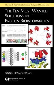 Cover of: The Ten Most Wanted Solutions in Protein Bioinformatics (Chapman & Hall/Crc Mathematical Biology and Medicine)