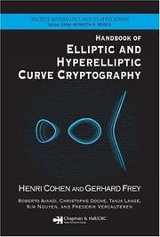 Cover of: Handbook of Elliptic and Hyperelliptic Curve Cryptography (Discrete Mathematics and Its Applications) by 