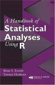 Cover of: A handbook of statistical analyses using R by Brian Everitt