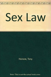 Cover of: Sex law by Tony Honoré