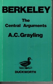 Cover of: Berkeley by A. C. Grayling