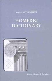 Cover of: Homeric Dictionary by Georg Autenrieth