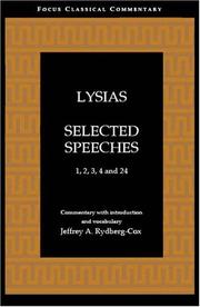 Cover of: Lysias by Jeff Rydberg-Cox, Lysias