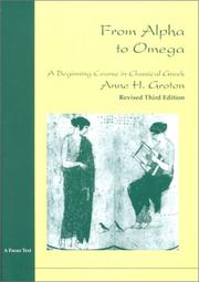 Cover of: From Alpha to Omega, An Introduction to Classical Greek, Rev