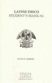 Cover of: Latine Disco, Student's Manual