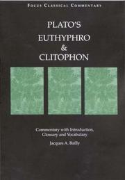 Cover of: Plato's Euthyphro & Clitophon: commentary with introduction, glossary, and vocabulary