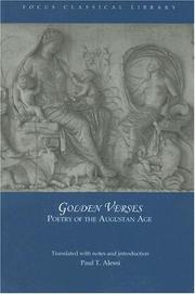 Cover of: Golden Verses: Poetry of the Augustan Age