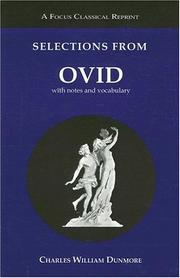 Cover of: Selections from Ovid with notes and vocabulary