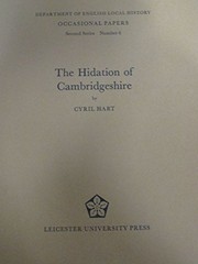 Cover of: The hidation of Cambridgeshire | C. R. Hart