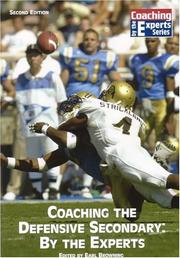 Cover of: Coaching the Defensive Secondary | Earl Browning